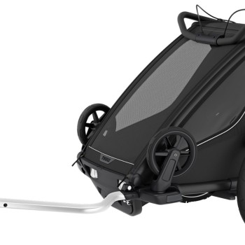 Chariot Sport2 Single Black - multifunkcijska prikolica za otroka 4v1