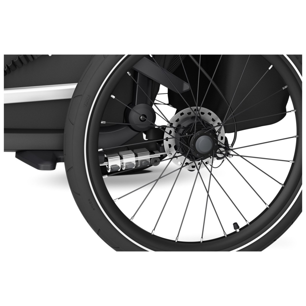 Chariot Sport2 Single Black - multifunkcijska prikolica za otroka 4v1