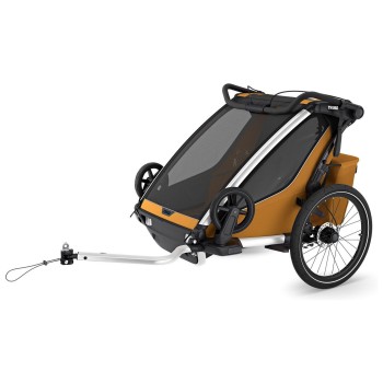 Chariot Sport2 Double Natural Gold - multifunkcijska prikolica za otroka 4v1