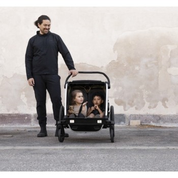 Prikolica za djecu 4u1 Thule CHARIOT CROSS2 Double Dark Slate