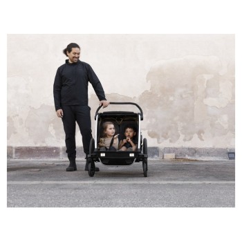 Prikolica za djecu 4u1 Thule CHARIOT CROSS2 Double Dark Slate