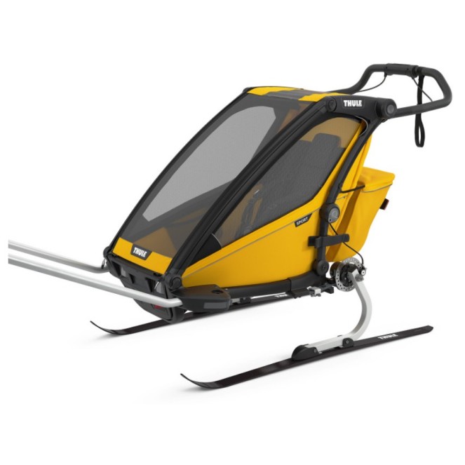 Chariot Sport1 Black Spectra Yellow - multifunkcijska prikolica za otroka 4 v 1 Chariot Sport1 Black Spectra Yellow - multifunkcijska prikolica za otroka 4 v 1