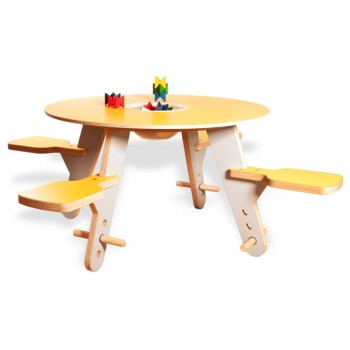 Okrogla igralna miza za otroke Timkid TAVI