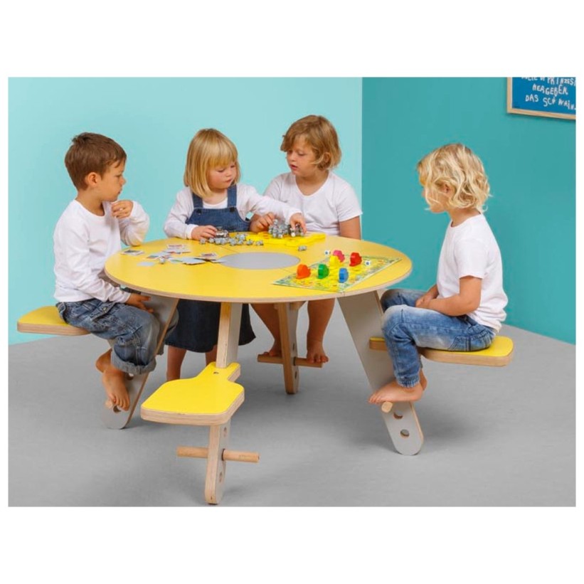Okrogla igralna miza za otroke Timkid TAVI
