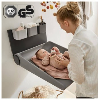 Stenska previjalna miza WALLY Dusty Grey Stenska previjalna miza WALLY Dusty Grey