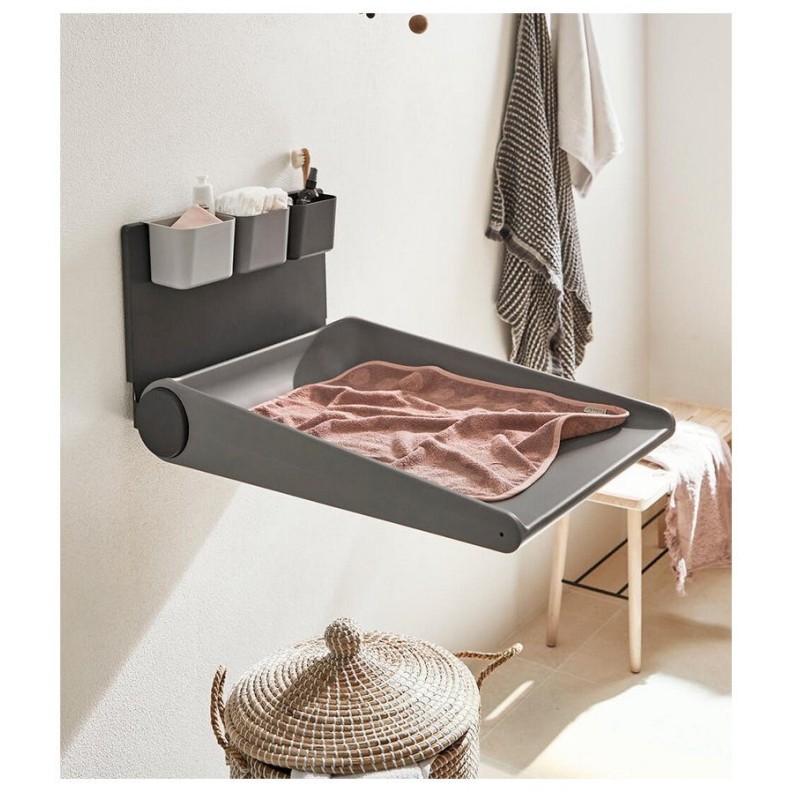 Stenska previjalna miza WALLY Dusty Grey Stenska previjalna miza WALLY Dusty Grey