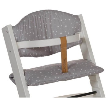 Blazina za stolček za hranjenje Treppy Little Stars Grey