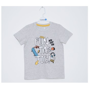 Fantovska majica na kratek rokav Venere T-shirt Grey ice