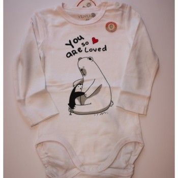 Venere Bodi z dolgimi rokavi za punčke - 2 kos