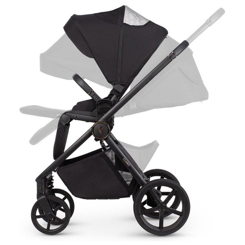 Otroški voziček 2v1 CLARO Noir