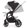 Otroški voziček 2v1 CLARO Noir