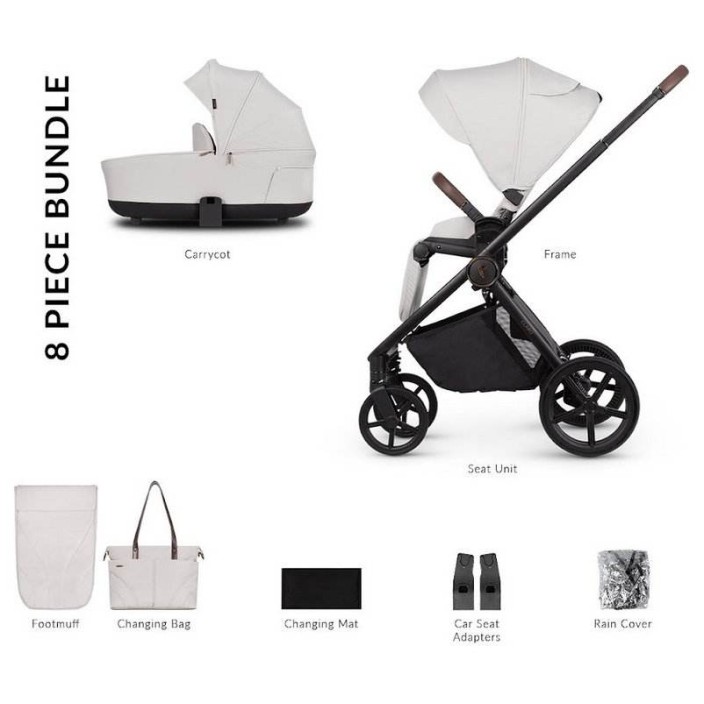 Otroški voziček 2v1 CLARO Vanilla