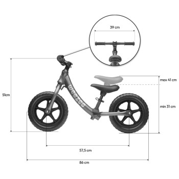 Poganjalec Weezee moder, lahko ALU ogrodje, samo 2,45 kg