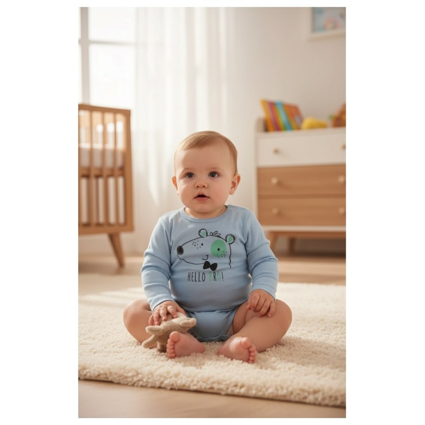 Venere Bodi z dugm rukavima za dječake - 2 kom Venere Bodi z dugm rukavima za dječake - 2 kom