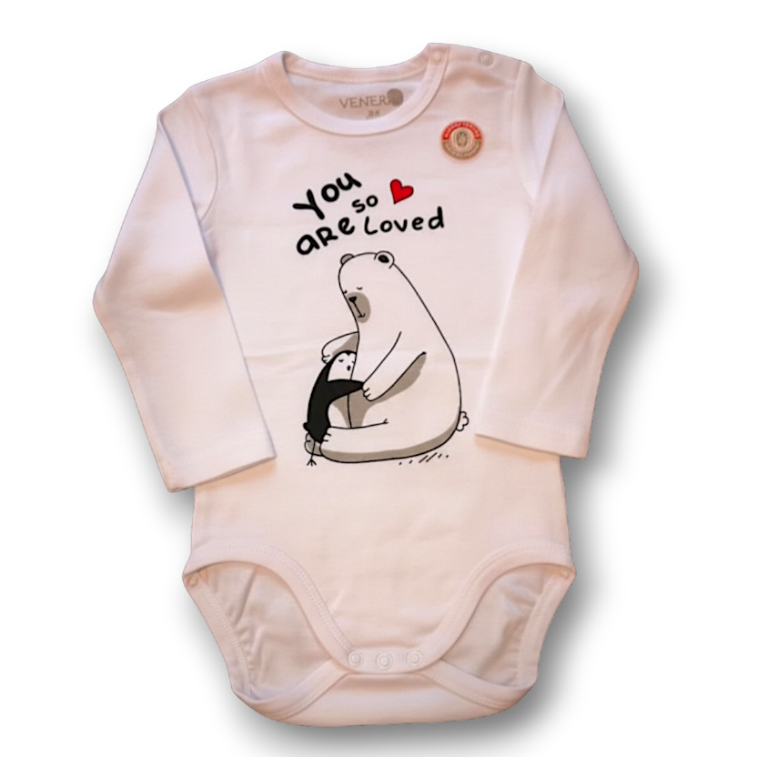 Venere Bodi z dugm rukavima za djevojčice - 2 kom Venere Bodi z dugm rukavima za djevojčice - 2 kom