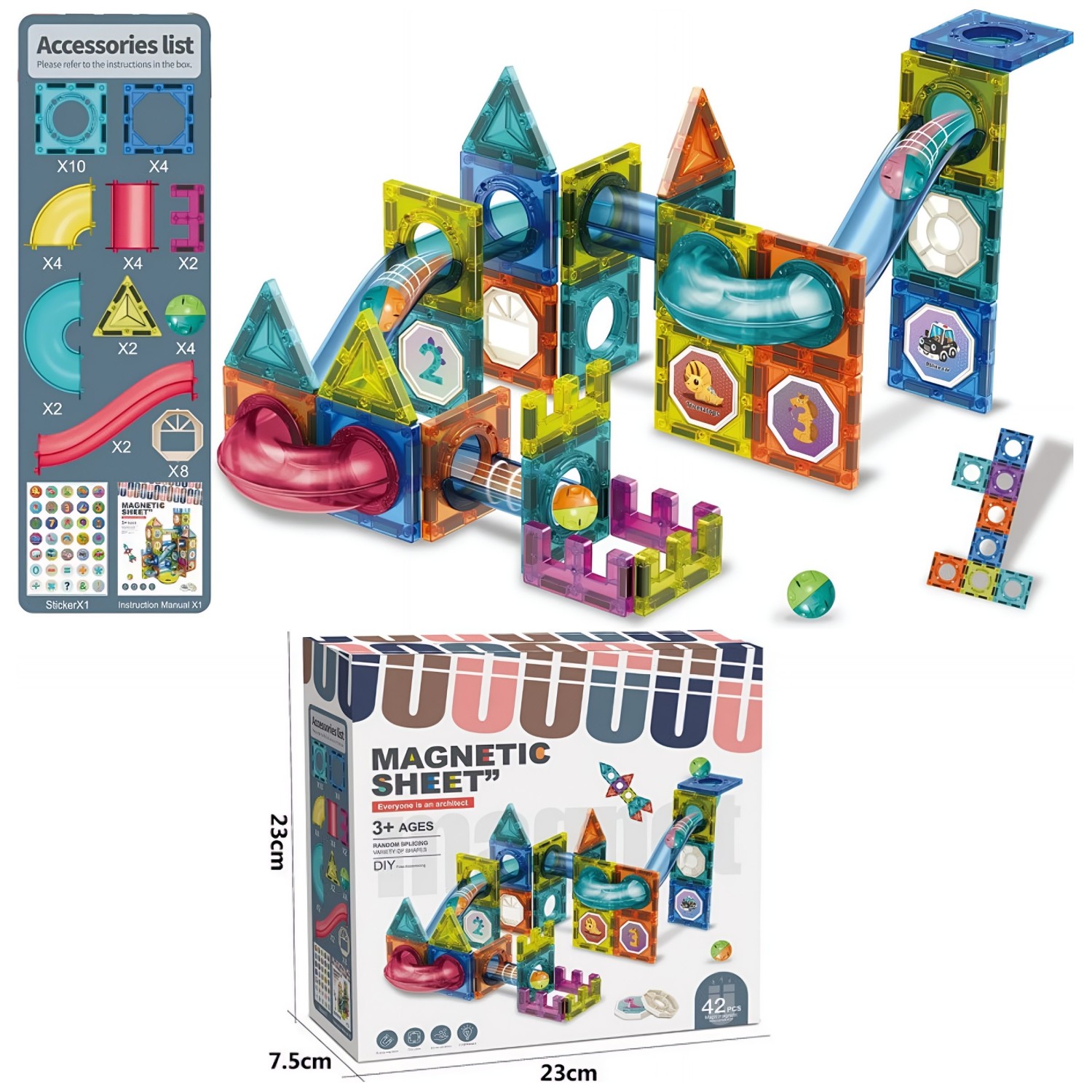 Kocke MAGNETNE 42 kos Kocke MAGNETNE 42 kos