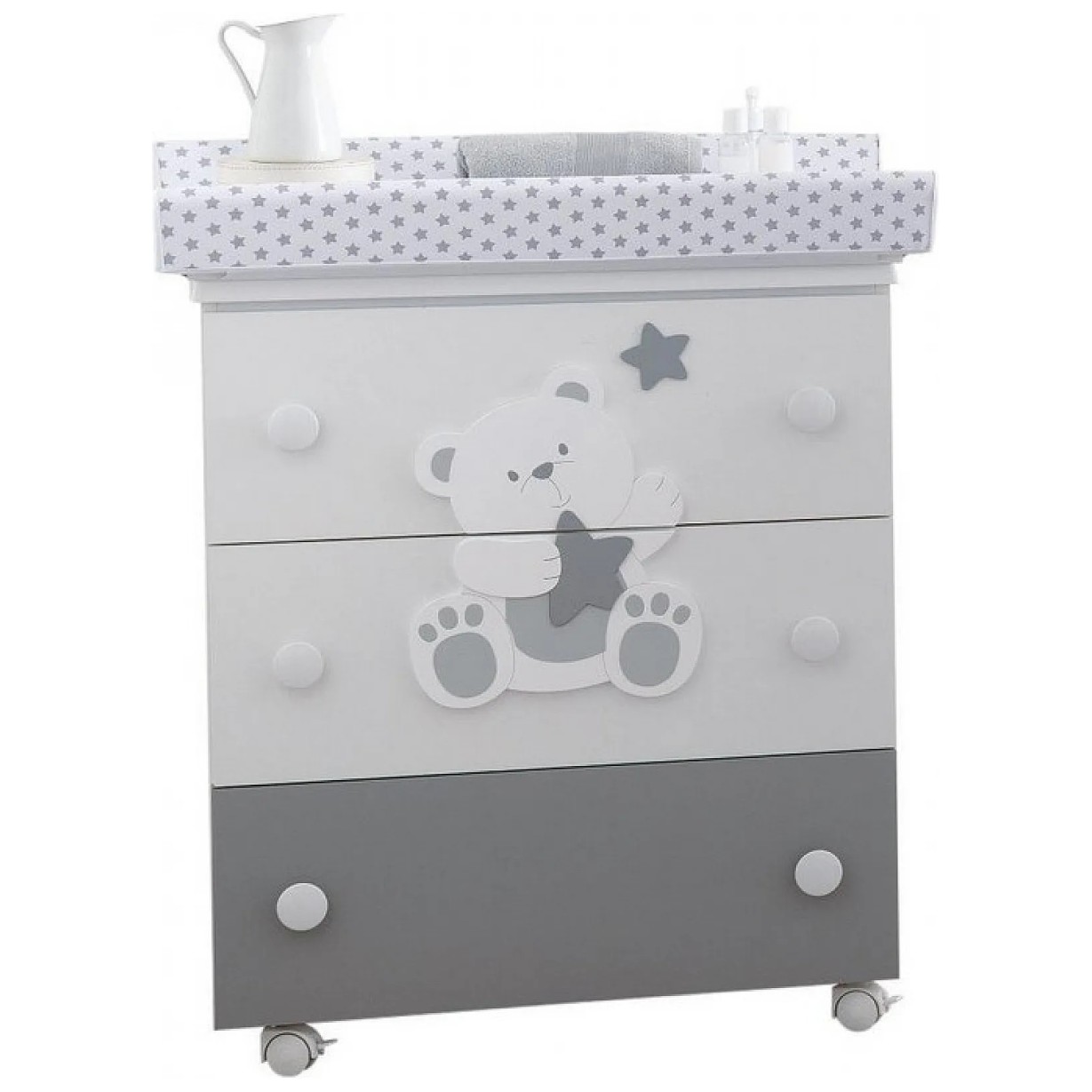 Pali ORSONE Grey previjalna miza z banjico