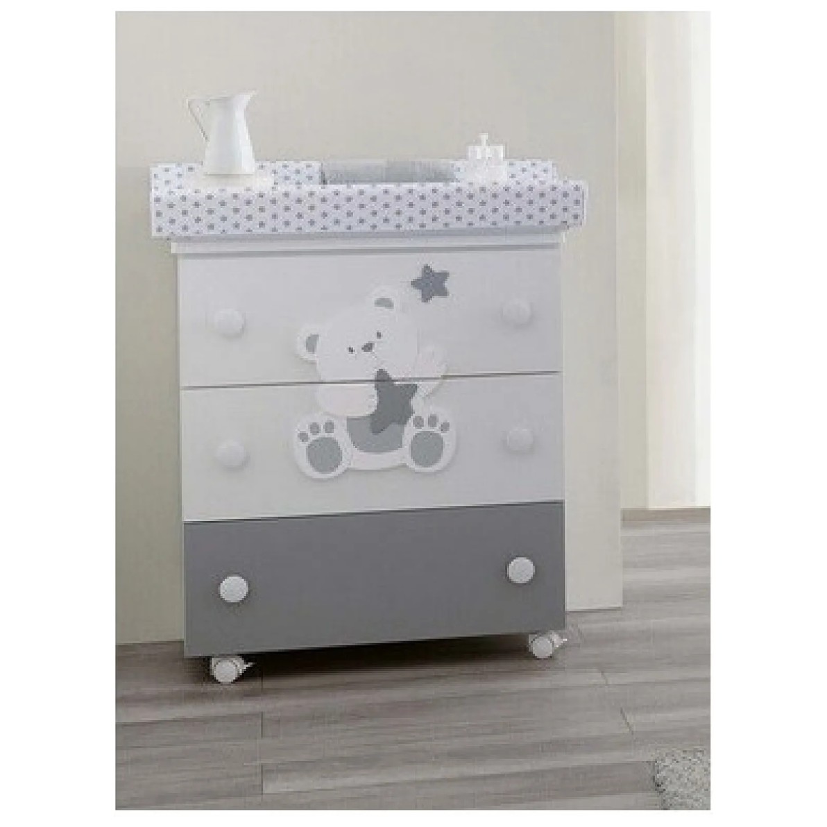 Pali ORSONE Grey previjalna miza z banjico