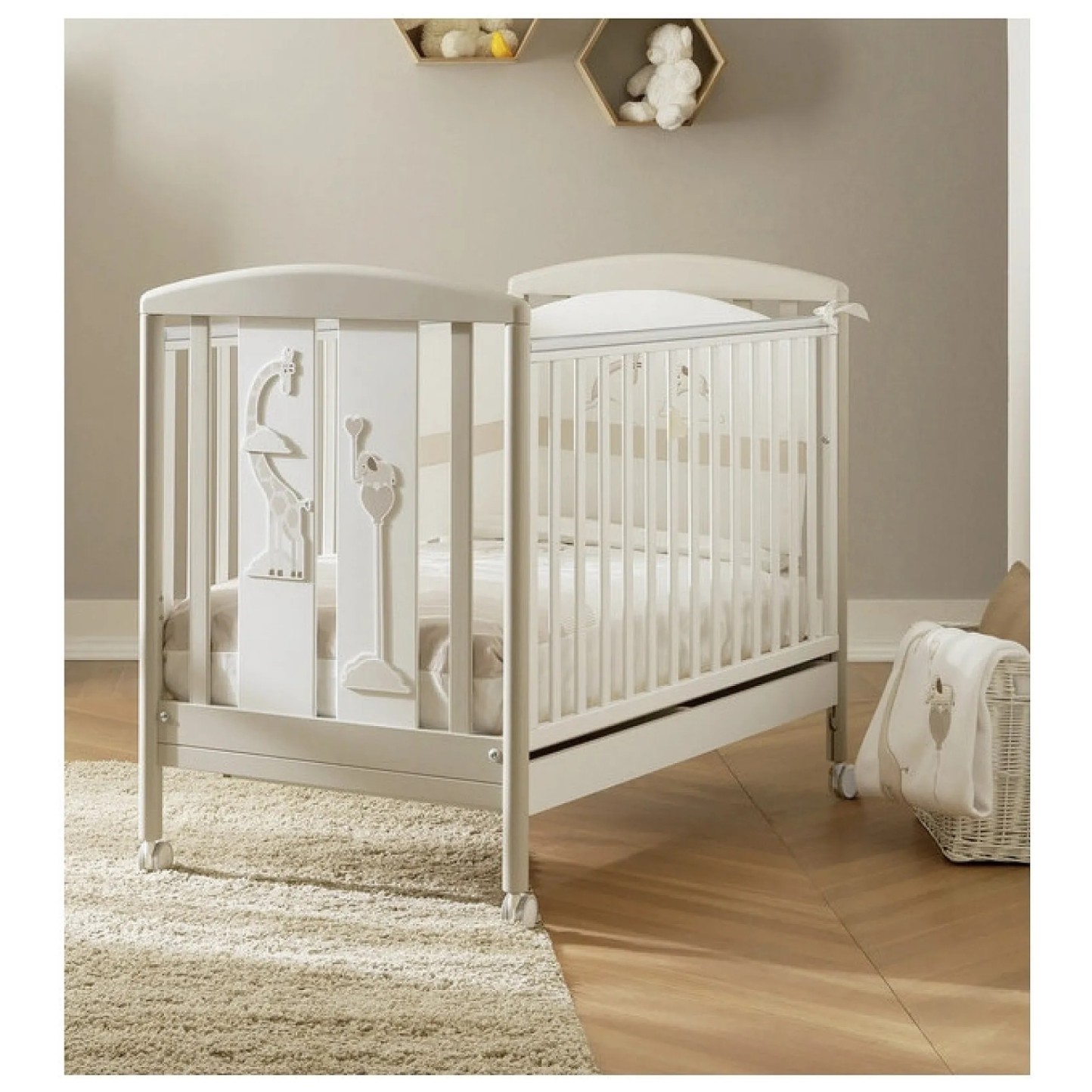 Pali SAVANA lesena otroška postelja z vzmetnico