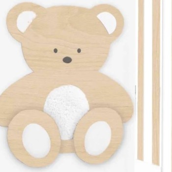 PELUCHE prirodni drveni krevetić s madracem PELUCHE prirodni drveni krevetić s madracem