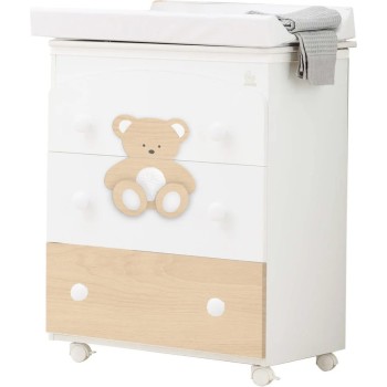 PELUCHE Natural komoda za previjanje i kupanje