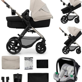 Otroški voziček Kinderkraft MOOV 2 3v1 Moonlight Grey