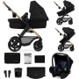 Otroški voziček Kinderkraft MOOV 2 3v1 Pure Black