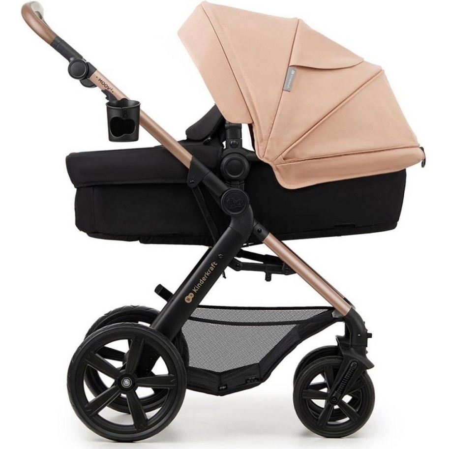 Kinderkraft MOOV 2 3v1 Sand Beige Peach otroški voziček