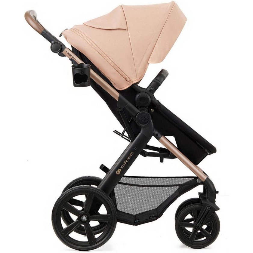 Kinderkraft MOOV 2 3v1 Sand Beige Peach otroški voziček