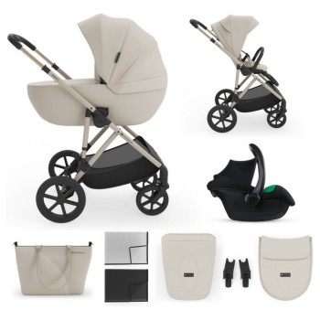 Kinderkraft Prime3 PRO 3u1 Beige dječja kolica