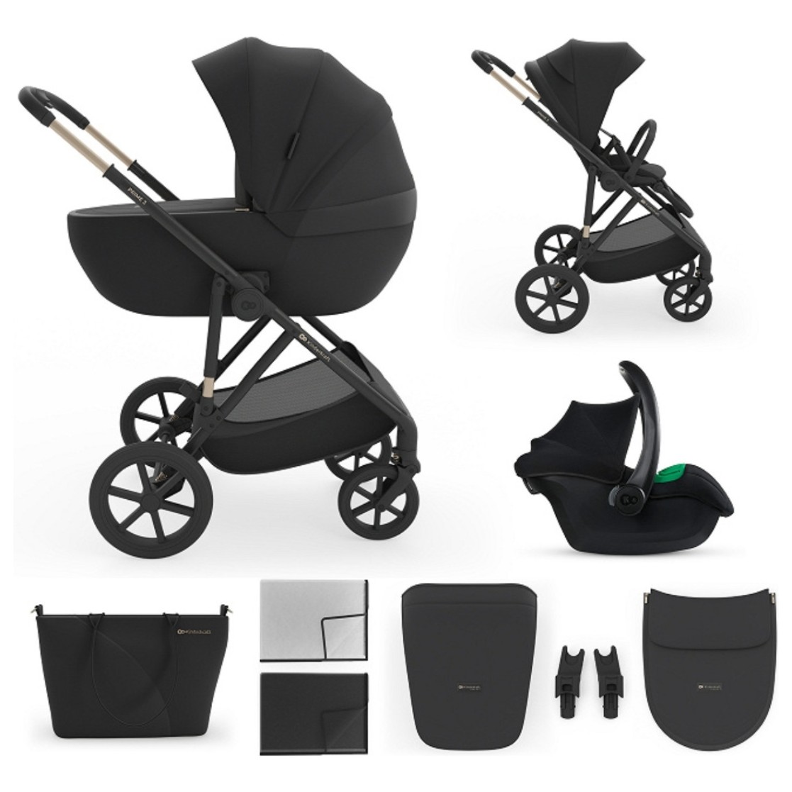 Kolica Kinderkraft Prime3 PRO 3u1 Venetian Black Kolica Kinderkraft Prime3 PRO 3u1 Venetian Black