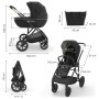 Kolica Kinderkraft Prime3 PRO 3u1 Venetian Black Kolica Kinderkraft Prime3 PRO 3u1 Venetian Black