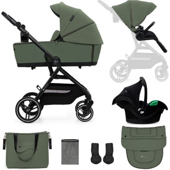 Kolica Kinderkraft YOXI Mink Pro 3u1 Mystic Green