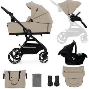 Kolica Kinderkraft YOXI Mink Pro 3u1 Sand Beige