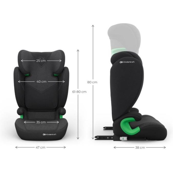 Dječja autosjedalica s ISOFIX-om JUNIOR FIX 2 PLUS i-Size Black Dječja autosjedalica s ISOFIX-om JUNIOR FIX 2 PLUS i-Size Black