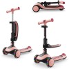 Rozi dječji romobil sa sjedalom HALLEY 2 Rose Pink