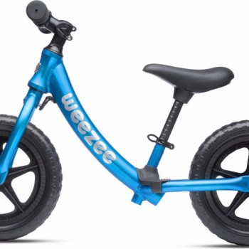 Dječji bicikl bez pedala s laganim ALU okvirom – plavi