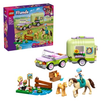 Lego® Friends 42695 Prikolica za kobilo in žrebe