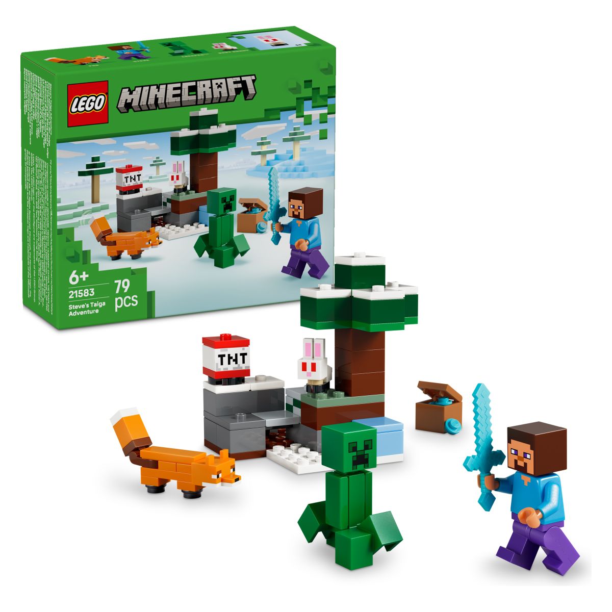 Kocke Minecraft Stevova pustolovščina v tajgi 21583 Kocke Minecraft Stevova pustolovščina v tajgi 21583