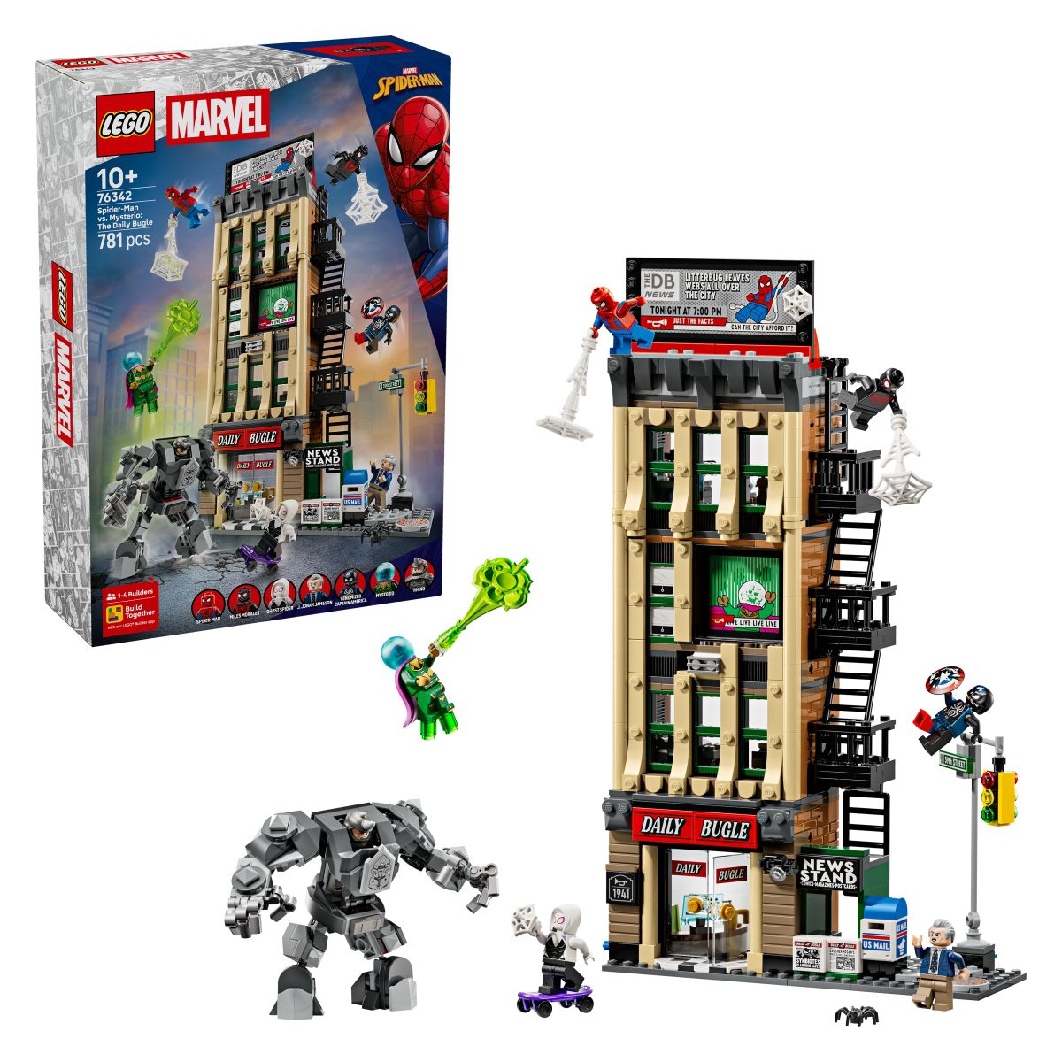 Lego® Super Heroes 76342 Spider-Man proti Mysteriu: Daily Bugle