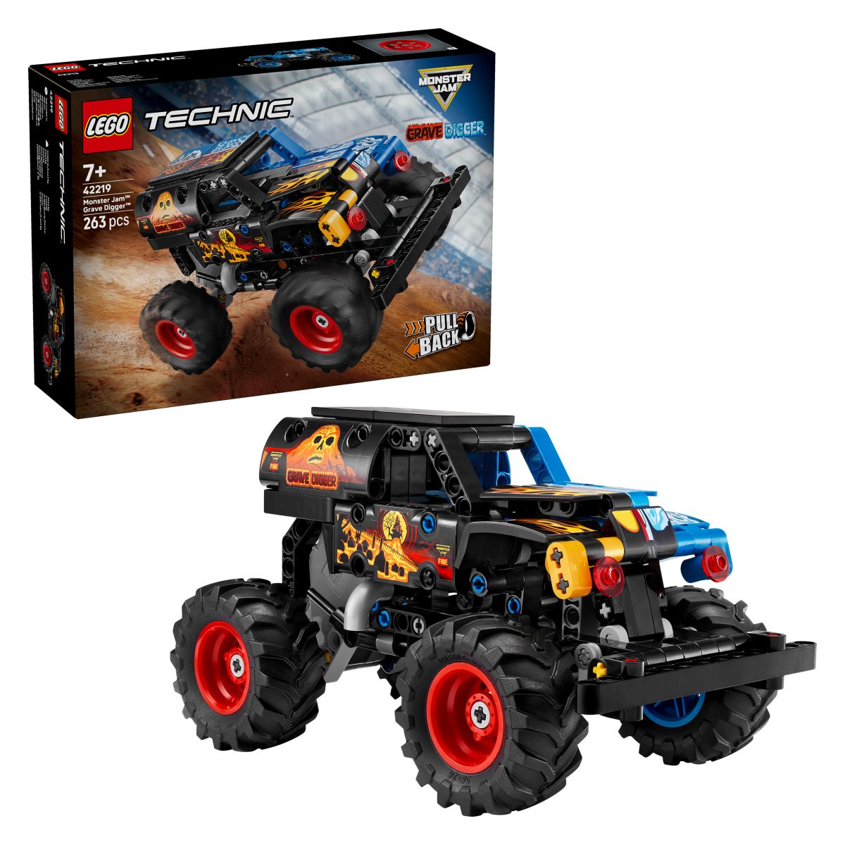 Lego® Technic™ 42219 Monster Jam™ Grave Digger™ Ogenj in led