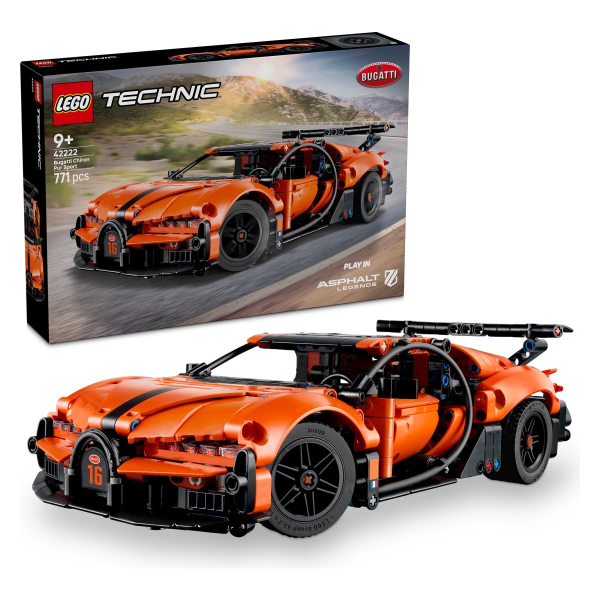 Lego® Technic™ 42222 Hiperavtomobil Bugatti Chiron Pur Sport