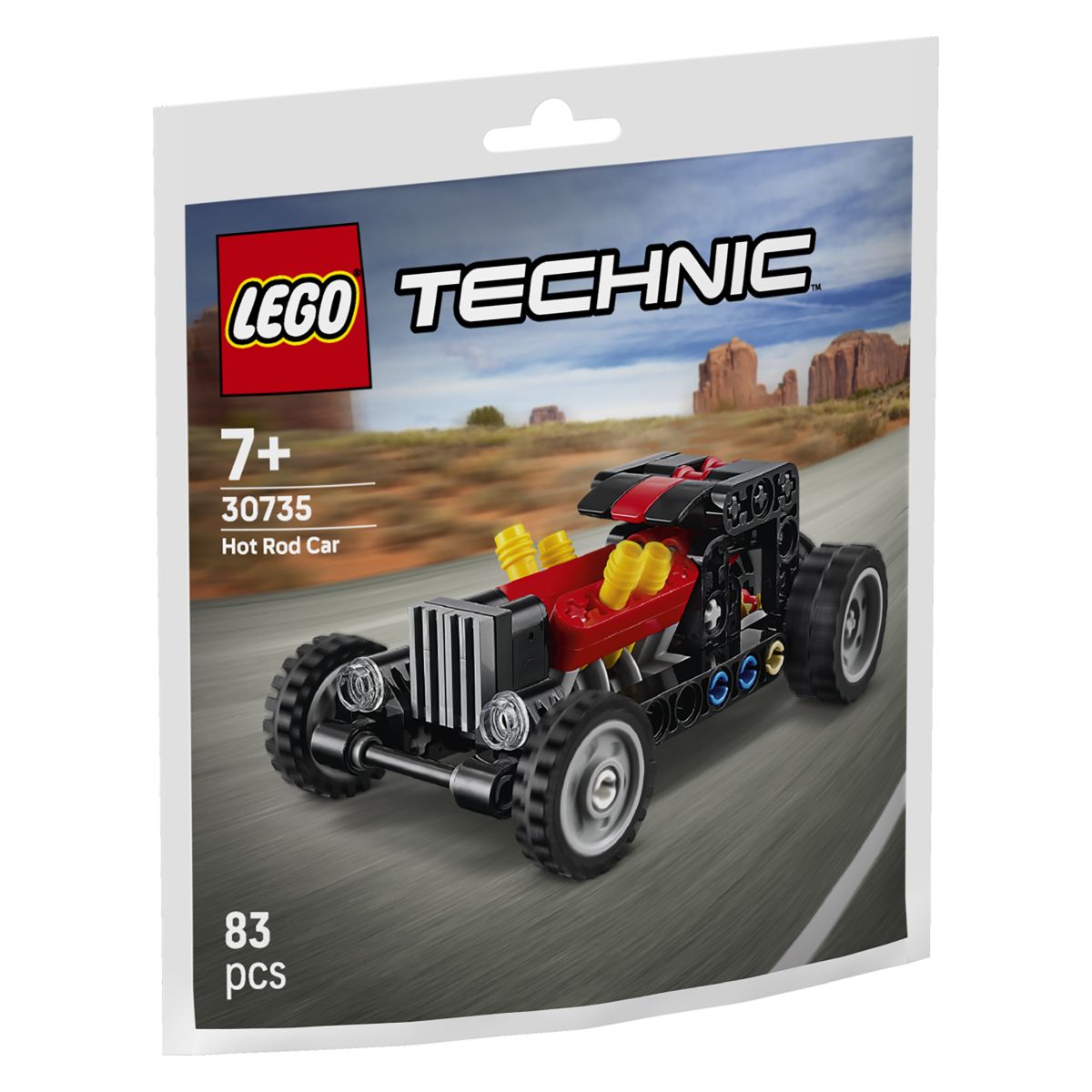 Kocke Technic Rdeči avtomobil Hot Rod 30735