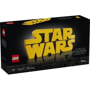 Kocke Star Wars Iz kock sestavljeni logotip Vojna zvezd 75407