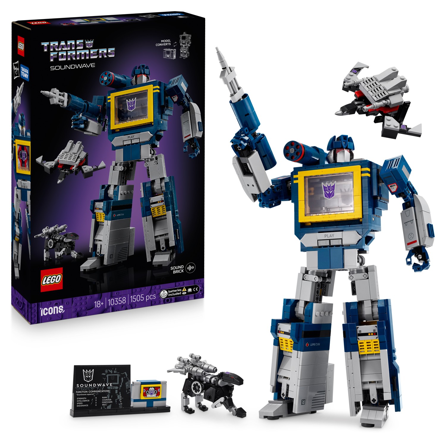 Lego® Icons 10358 Transformers: Soundwave Lego® Icons 10358 Transformers: Soundwave