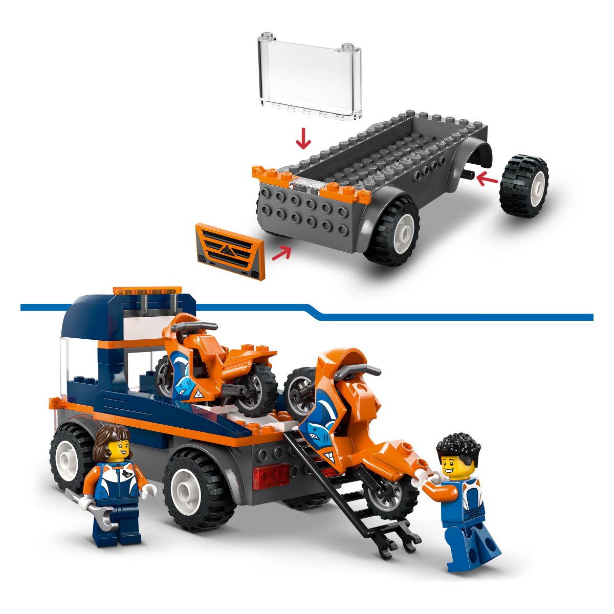 Lego City Transportno vozilo za motorje 60491 Lego City Transportno vozilo za motorje 60491