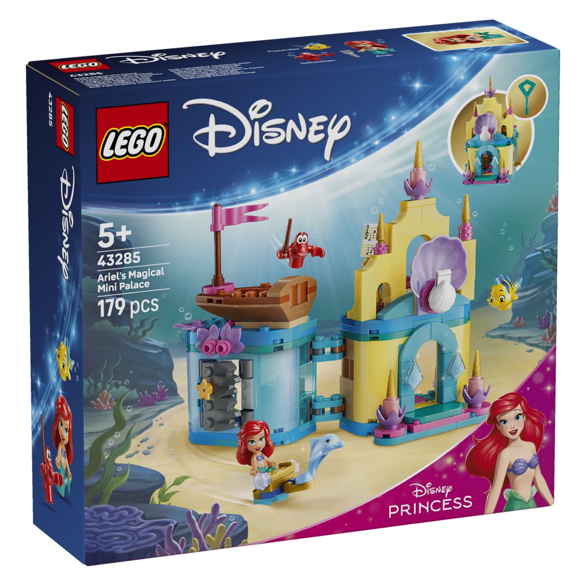 Kocke Disney Princess Arielina čarobna mini palača 43285