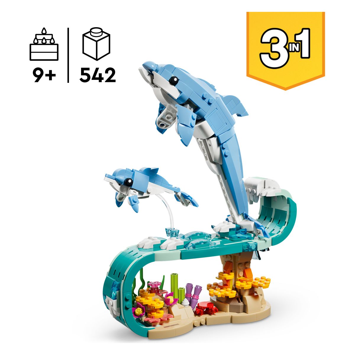 Kocke Creator Morske živali: Čudoviti delfini 31385 Kocke Creator Morske živali: Čudoviti delfini 31385