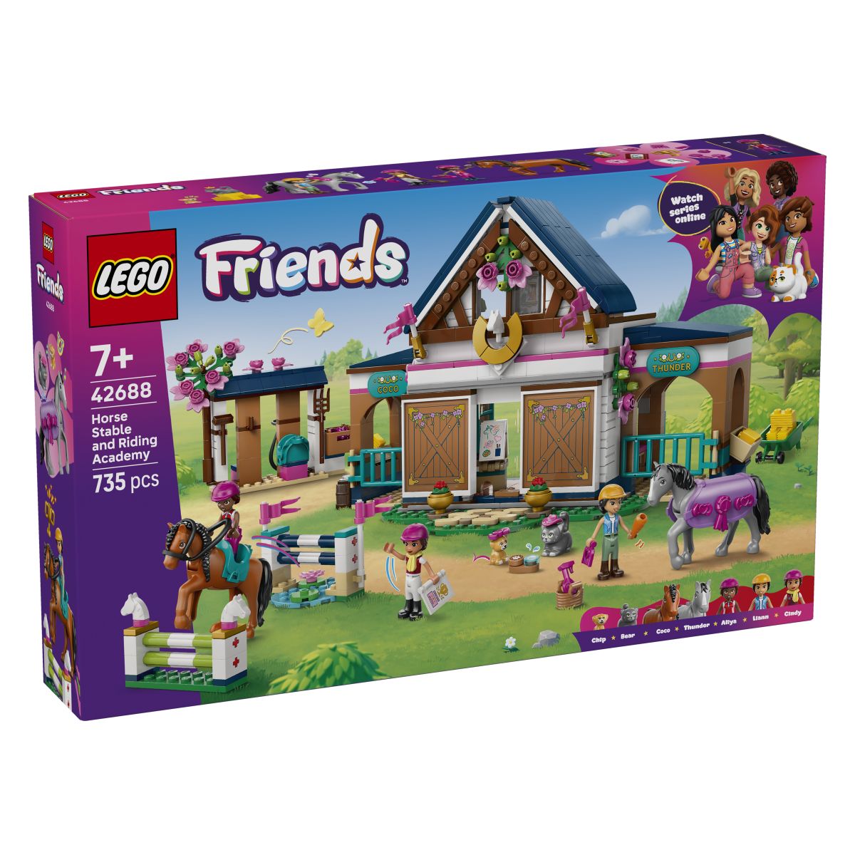 Lego Friends Konjušnica in jahalna akademija 42688
