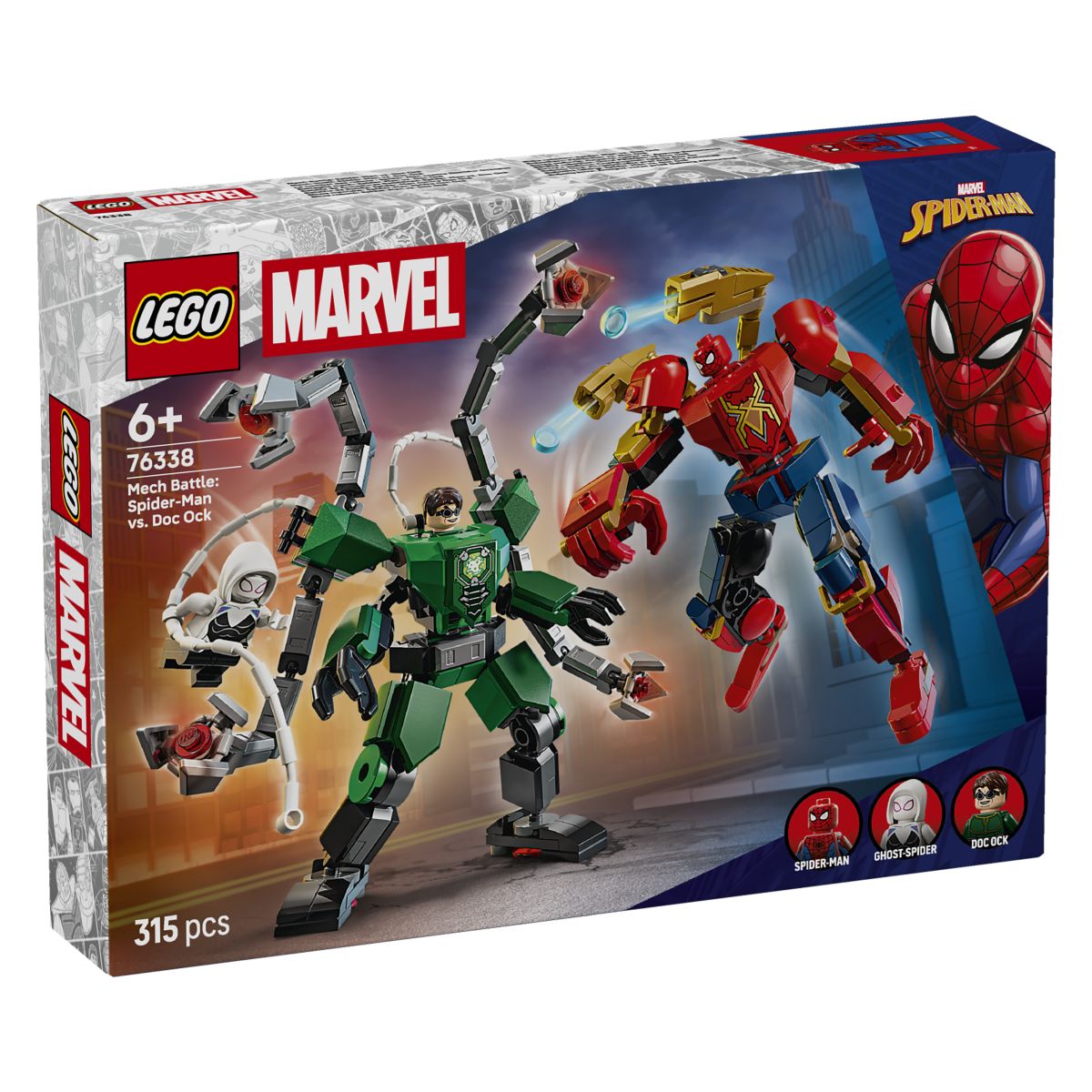 Kocke Super Heroes Spopad v robotskih oklepih: Spider-Man proti Doc Ocku 76338 Kocke Super Heroes Spopad v robotskih oklepih: Spider-Man proti Doc Ocku 76338